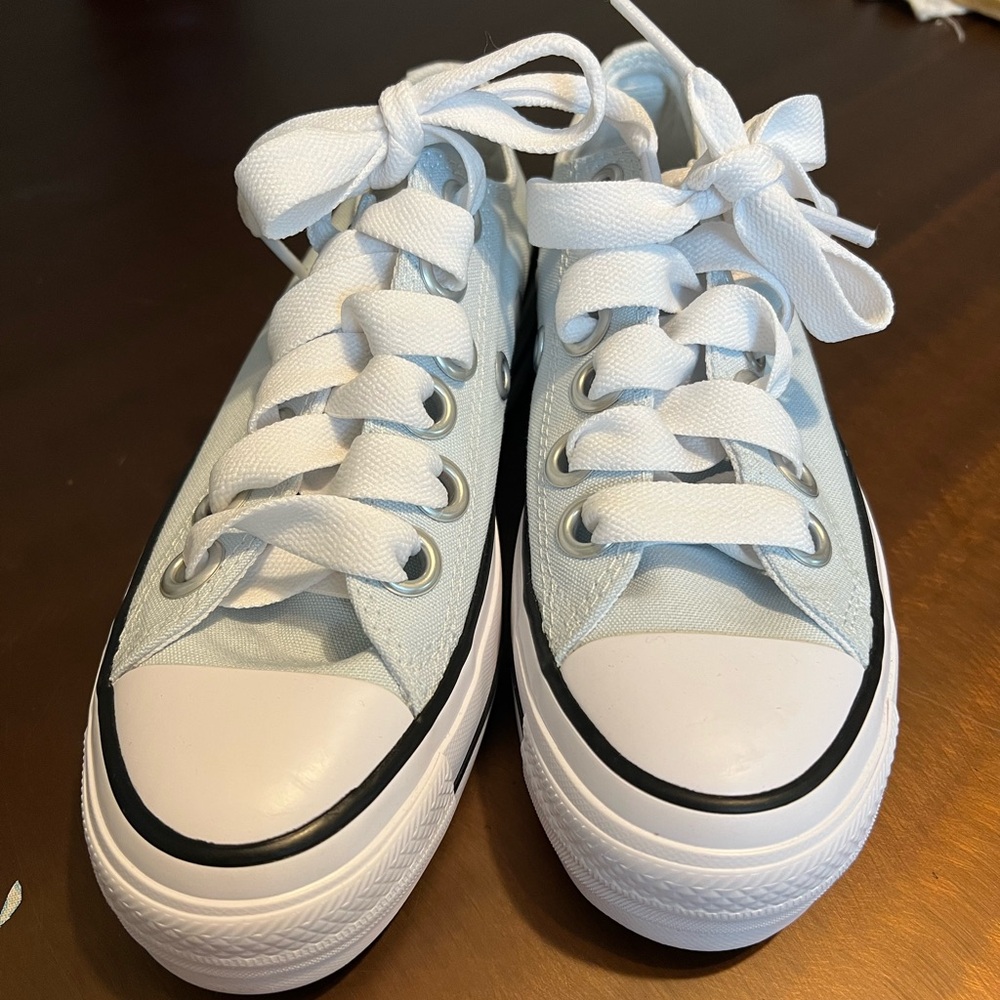 Converse Light Blue Sneakers Classic Low-Top Canvas